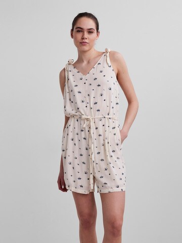 PIECES Jumpsuit 'SHEA' in Beige: voorkant