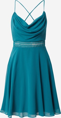 Robe de cocktail Vera Mont en vert : devant