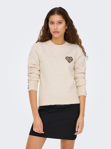 ONLY - Jersey 'LAUREN' en beige: frente