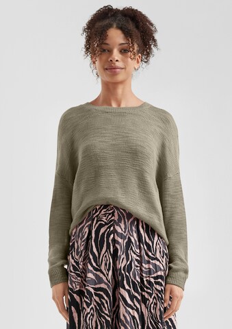 Pull-over QS en vert : devant