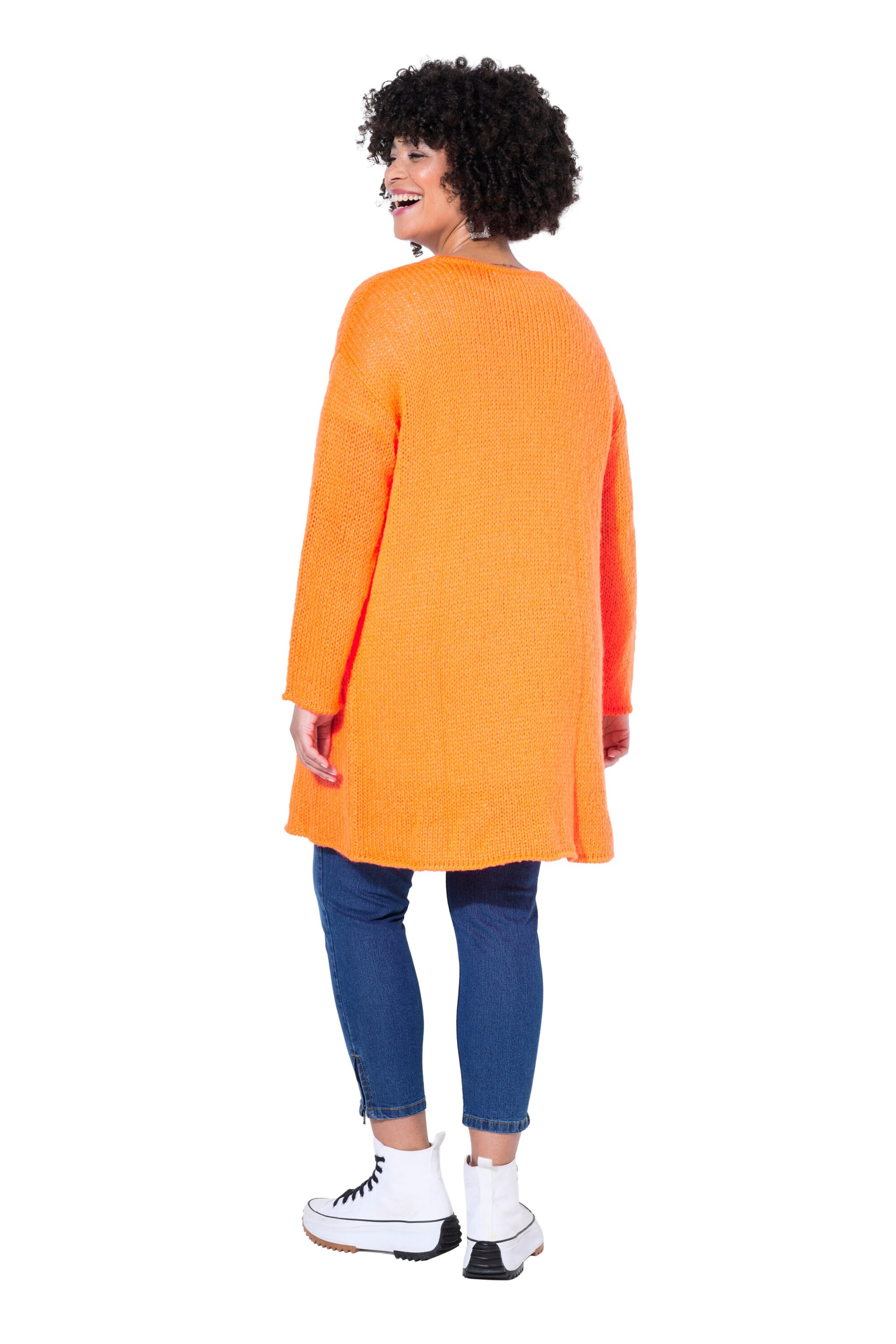 Angel of Style Gebreid vest in Oranje