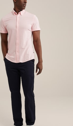WE Fashion - Slim Fit Camisa em rosa
