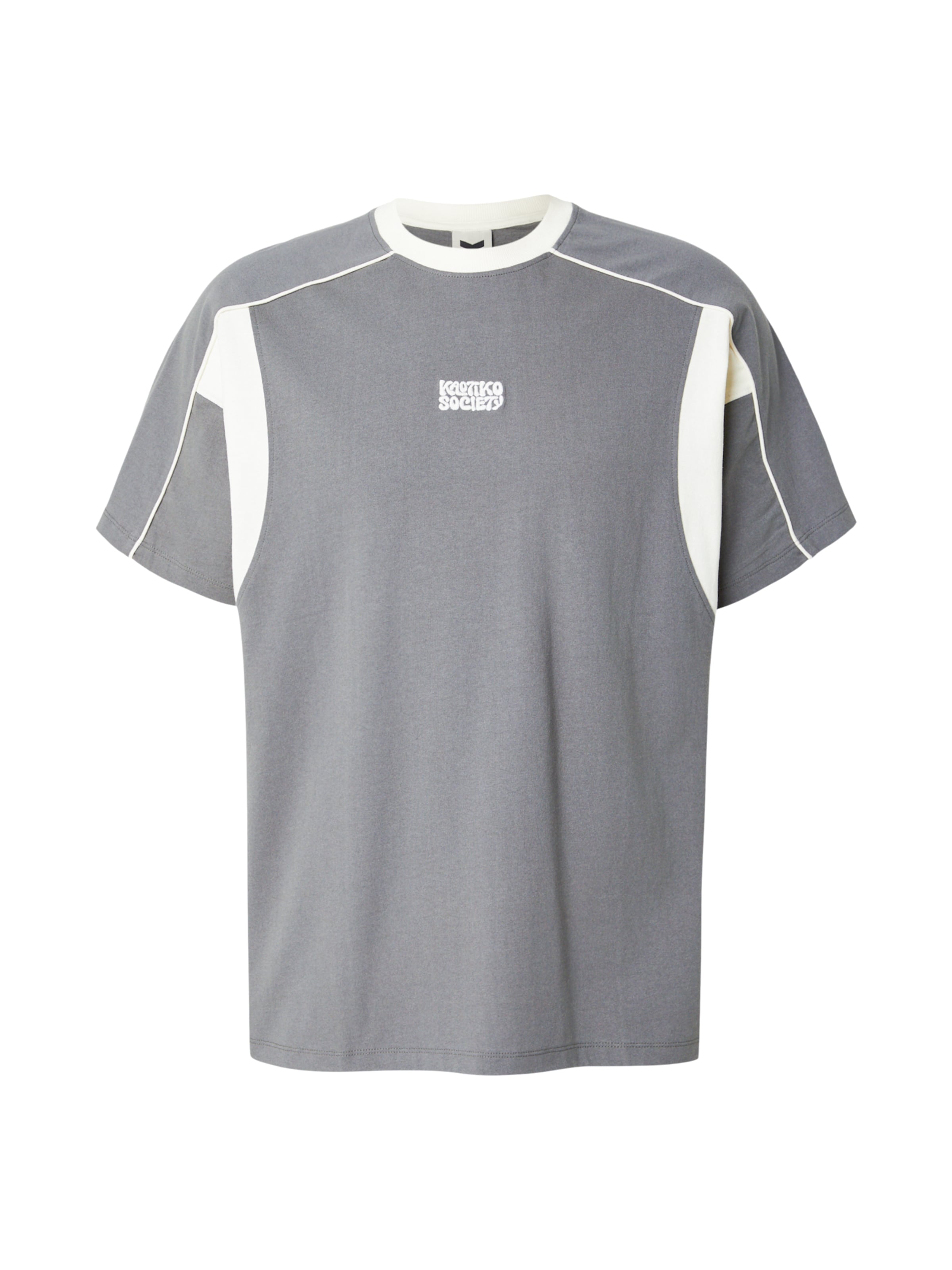 Kaotiko Μπλουζάκι 'FOCUS' σε σκούρο γκρι / λευκό, Άποψη προϊόντος