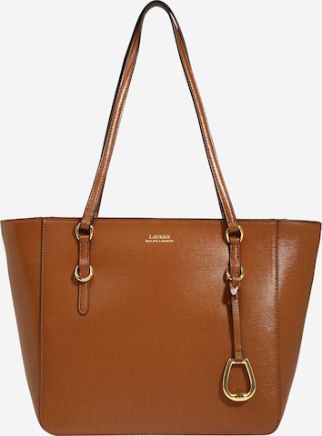 Lauren Ralph Lauren Shopper in Bruin: voorkant