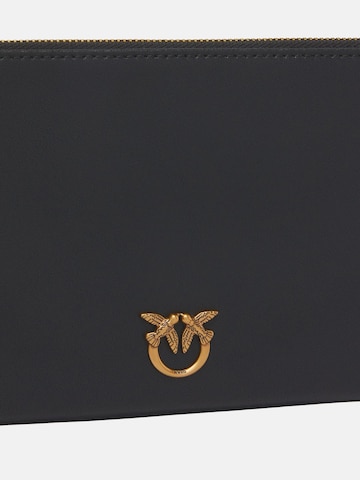 PINKO Clutch 'PINKO HORIZONTAL FLAT VITELLO SETA BORSA' in Black
