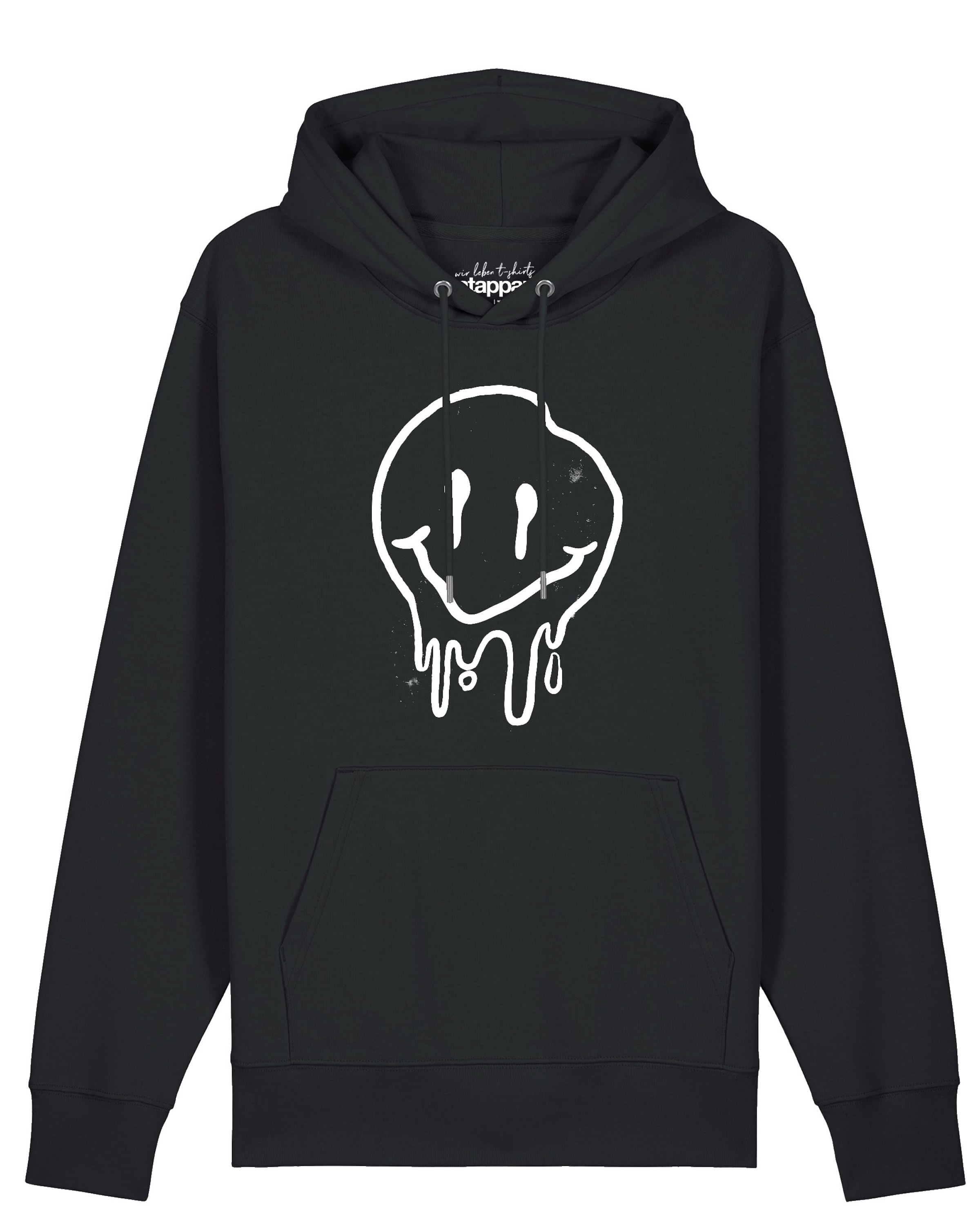 Sweat-shirt 'Smiley' Watapparel en noir : devant