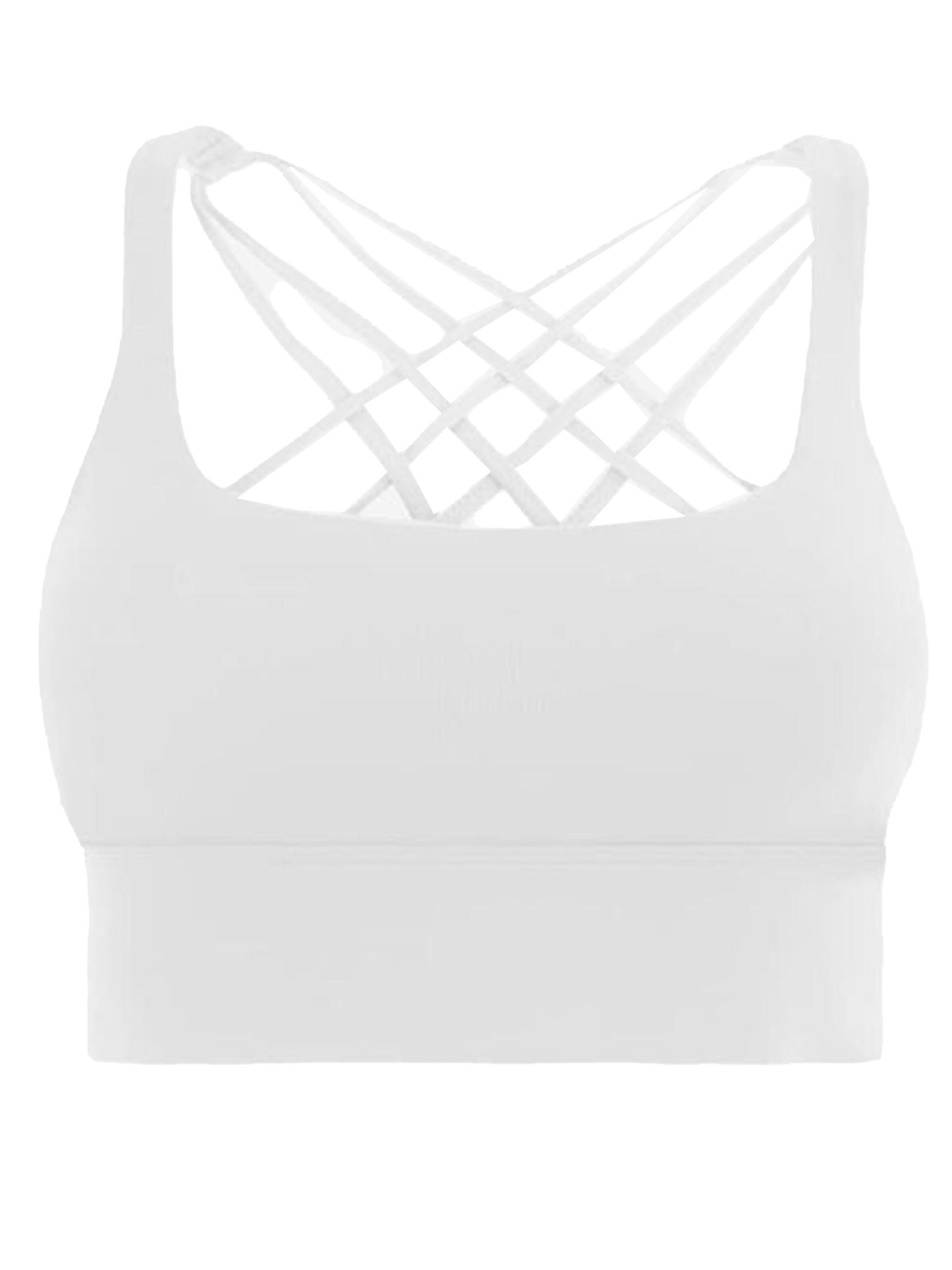 Reggiseno sportivo in L/A/B/C SASSYCLASSY di colore bianco, Visualizzazione prodotti