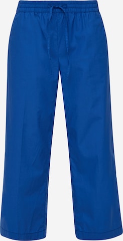 Wide Leg Pantalon à plis s.Oliver en bleu : devant