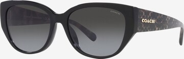 Lunettes de soleil COACH en noir : devant