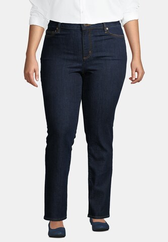 Lands‘ End Regular Jeans in Blue: front