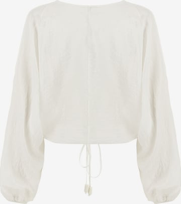 NOCTURNE - Blusa en blanco