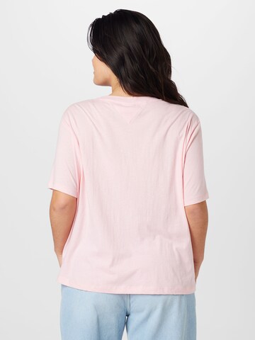 Tommy Jeans Curve Shirt 'Essential' in Pink