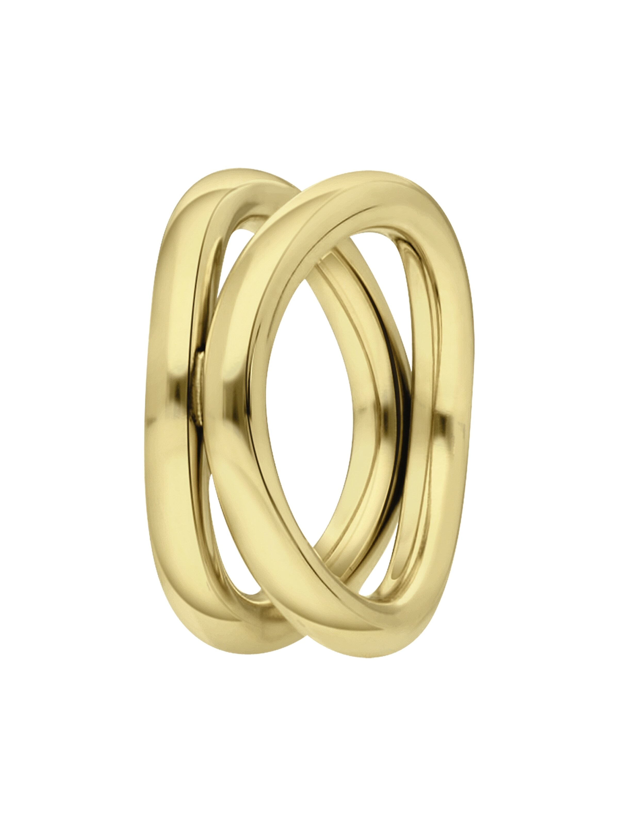 Lucardi Ring in Goud: voorkant