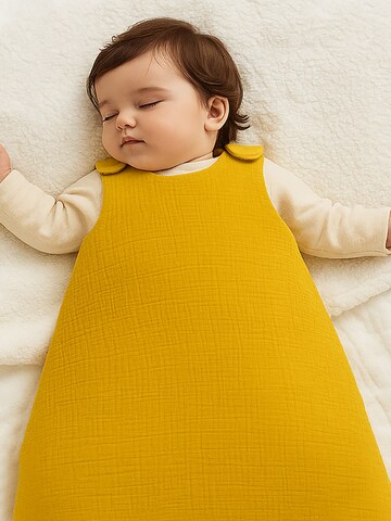 PAPATE Sovepose 'Organic Cotton Winter Sleeping Bag' i gul