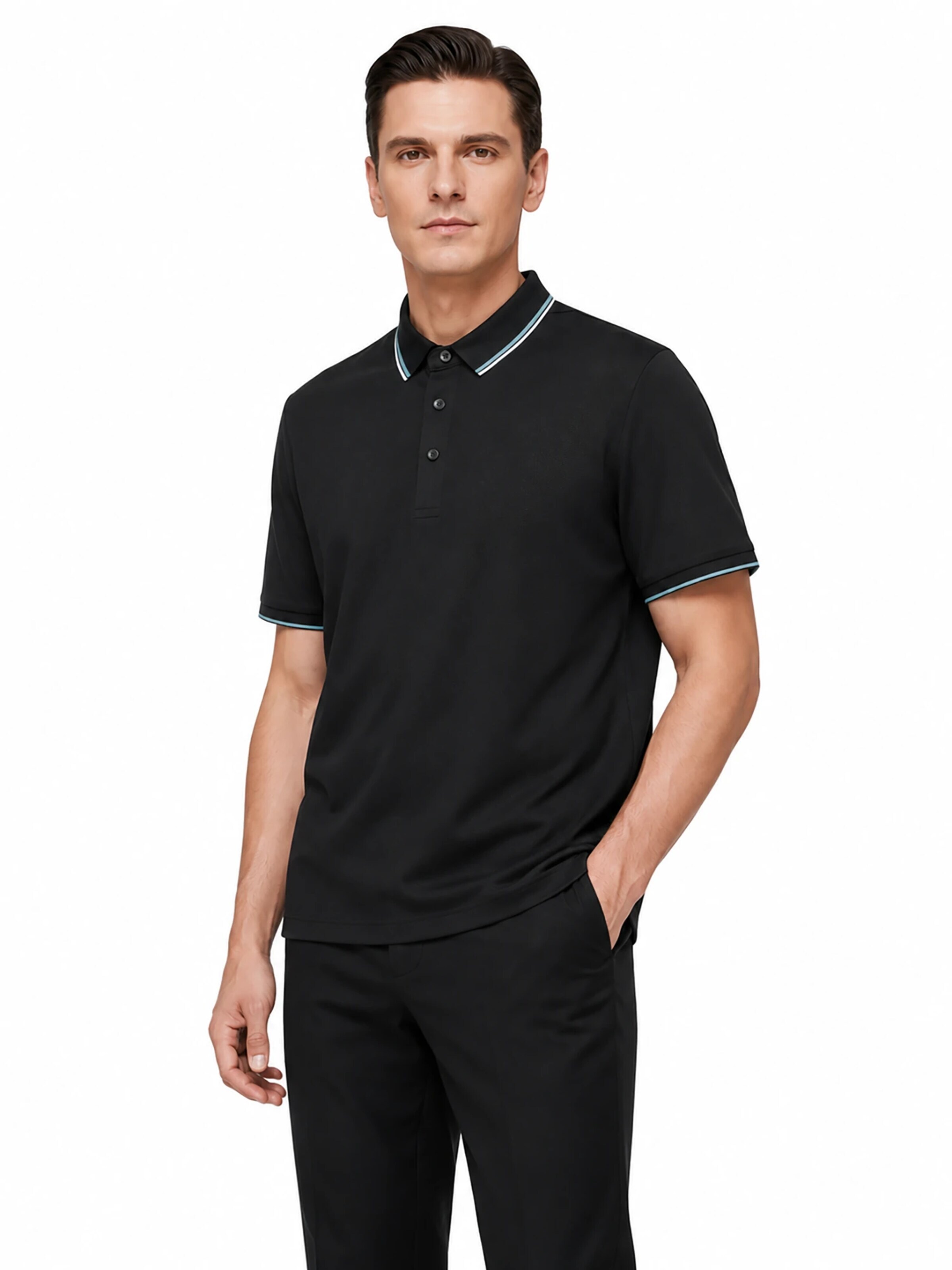 ALLTHEMEN Shirt 'Haltung' in Black