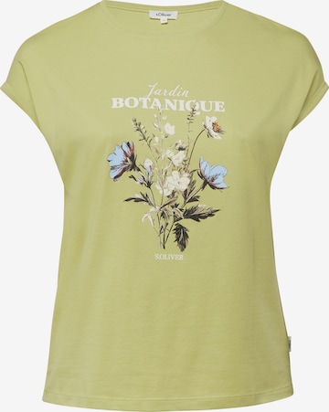 T-shirt s.Oliver en vert : devant