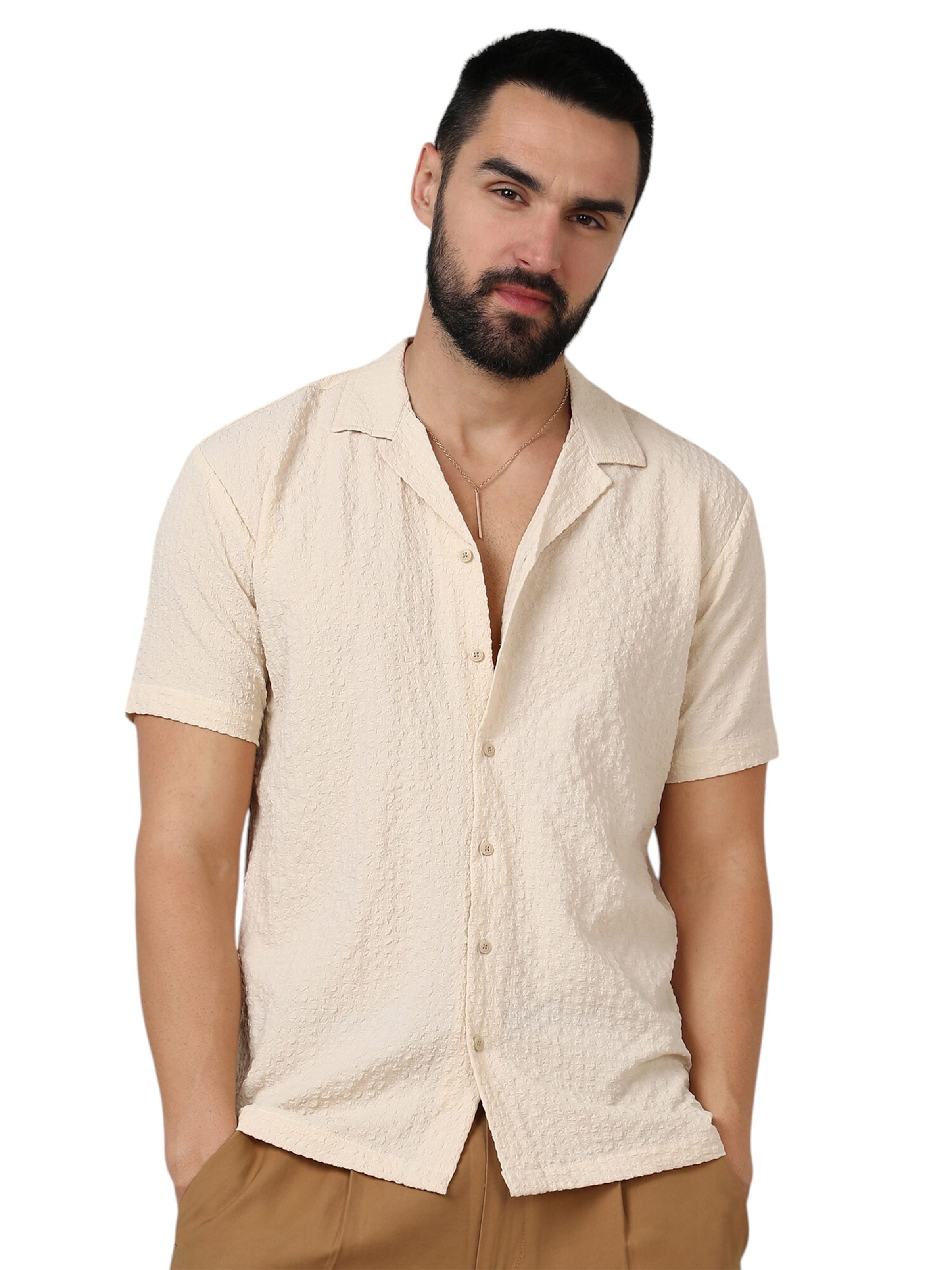 Campus Sutra Средняя посадка Рубашка 'Sybil' в Ярко-розовый: спереди