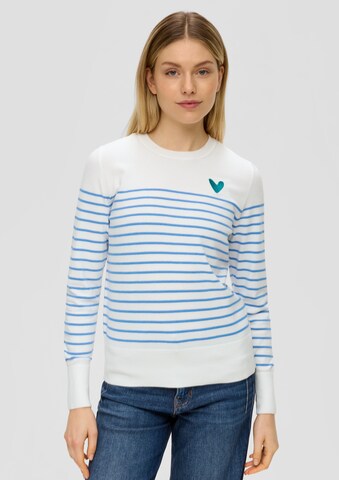 s.Oliver Pullover i hvid: forside