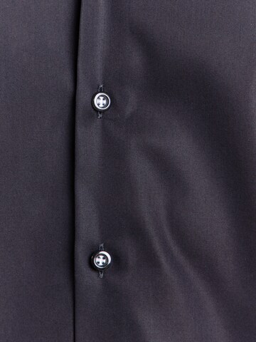 OLYMP Slim fit Πουκάμισο για το γραφείο 'Lvl 5 City Lucky' σε μαύρο