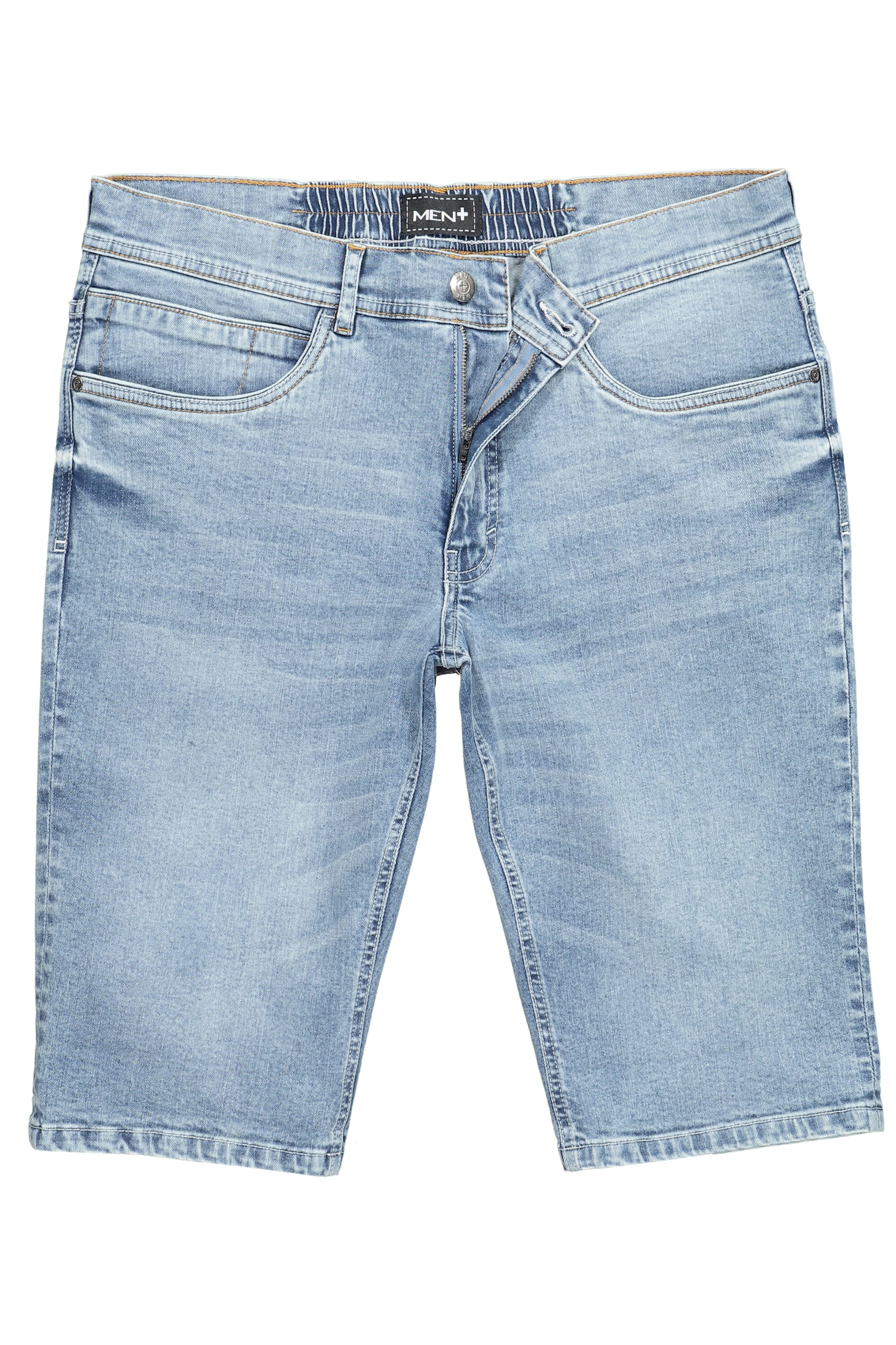 Men Plus Regular Jeans in Blauw: voorkant