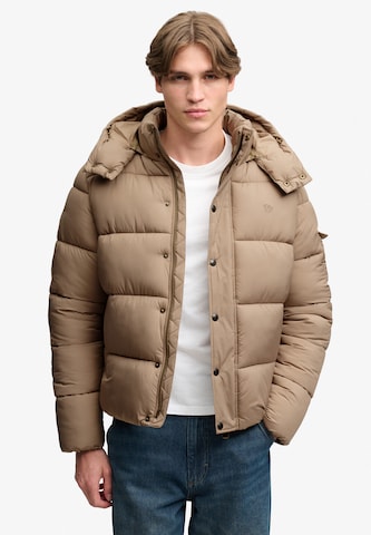 Superdry & Co Winter Jacket 'Premium' in Beige