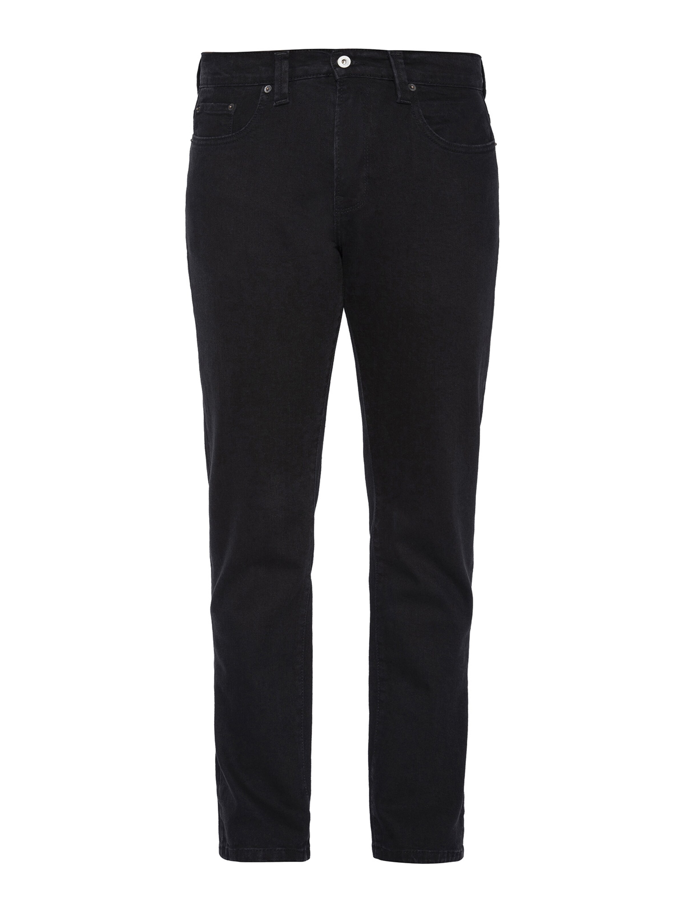 Coupe slim Jean Schott NYC en noir : devant
