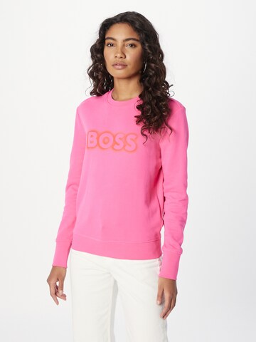 Sweat-shirt 'Ela' BOSS Orange en rose : devant