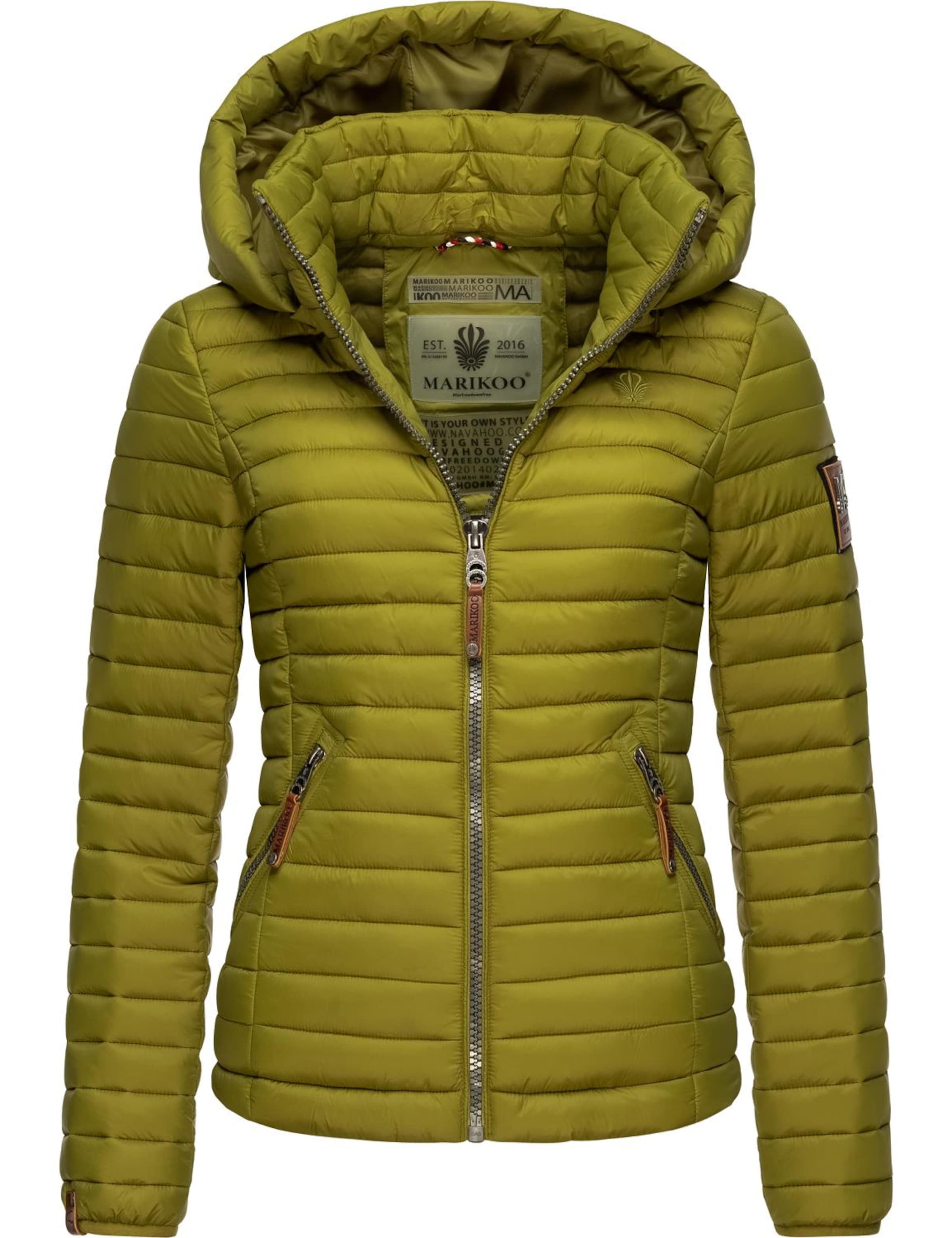 MARIKOO Übergangsjacke 'Löwenbaby' in Grün: Vorderseite