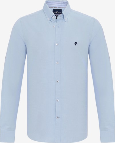 DENIM CULTURE Chemise business 'JONES' en bleu / bleu marine / bleu clair, Vue avec produit