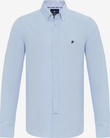 DENIM CULTURE - Regular Fit Camisa clássica 'JONES' em azul: frente