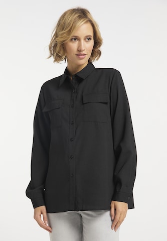 usha BLUE LABEL Blouse in Zwart: voorkant