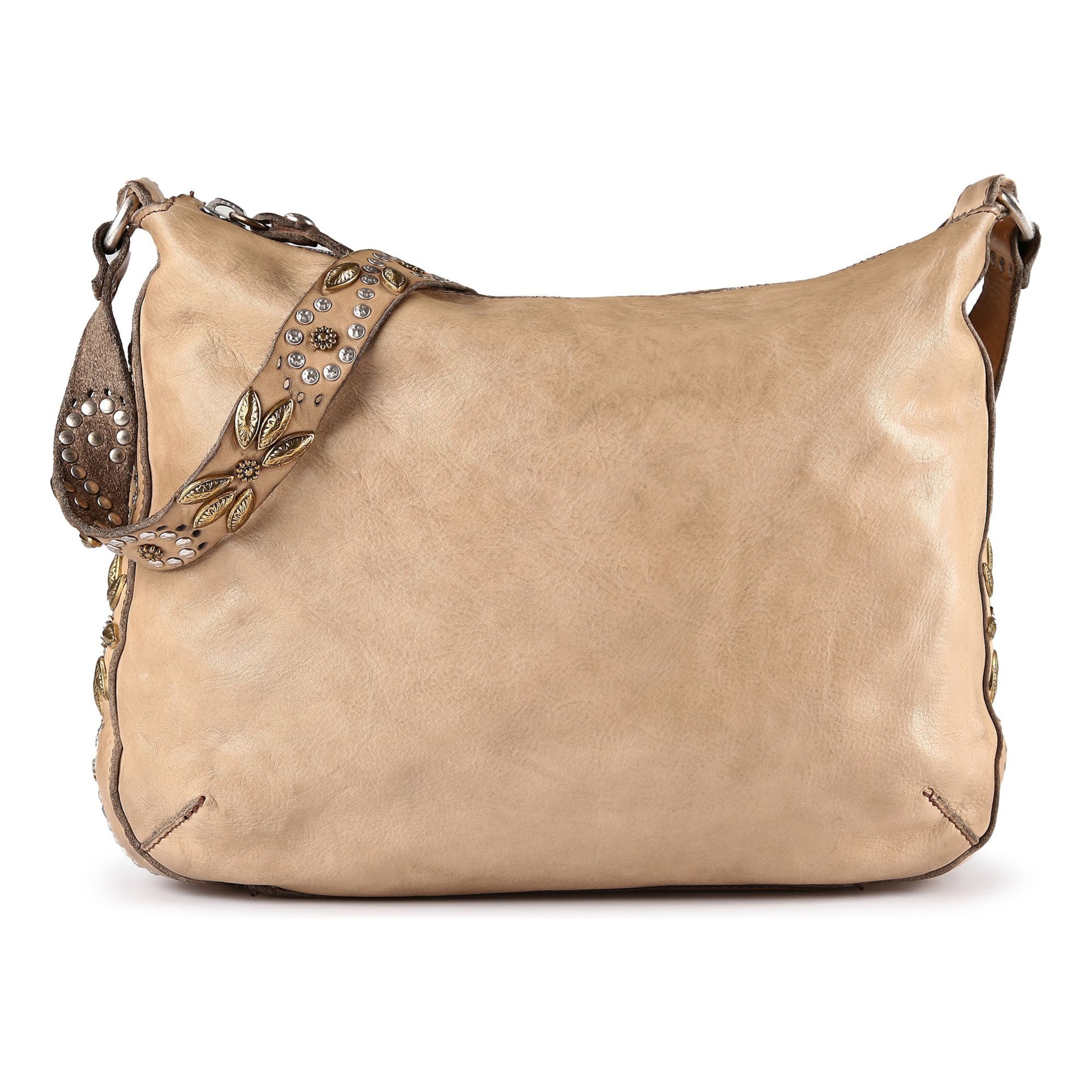 Sac à bandoulière 'Nada' Campomaggi en beige : devant