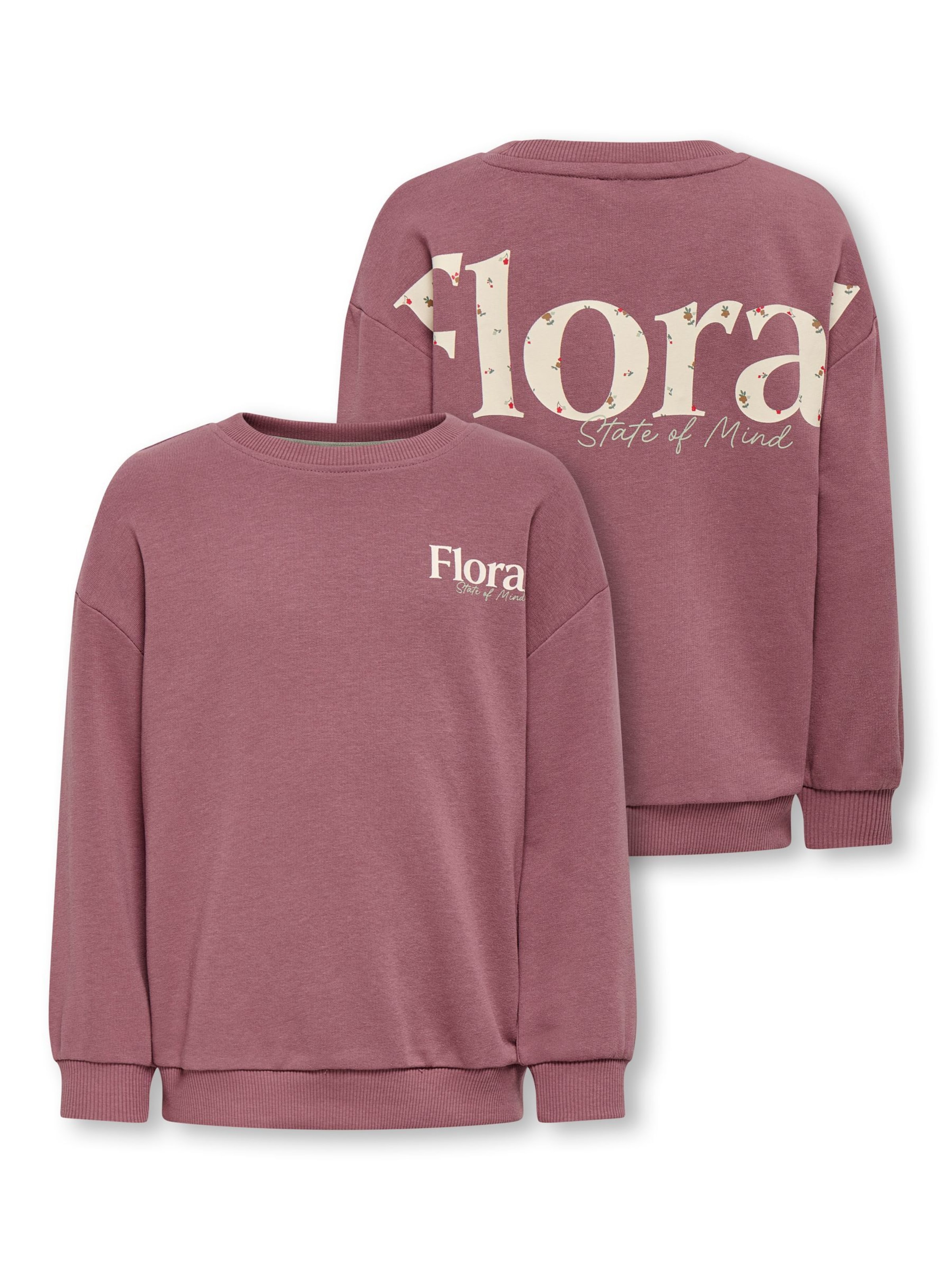 Only Mini Sweatshirt 'KMGGeorgia' in Pink