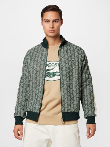 Veste de survêtement LACOSTE en vert : devant