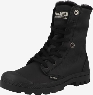 Stivaletto stringato ' Baggy Nbk Wl ' di Palladium in nero: frontale