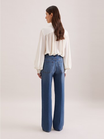 Wide Leg Jean à pince 'August Drop 252' SEIDENSTICKER en bleu