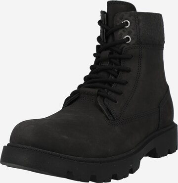 BOSS Veterboots 'Adley' in Zwart: voorkant