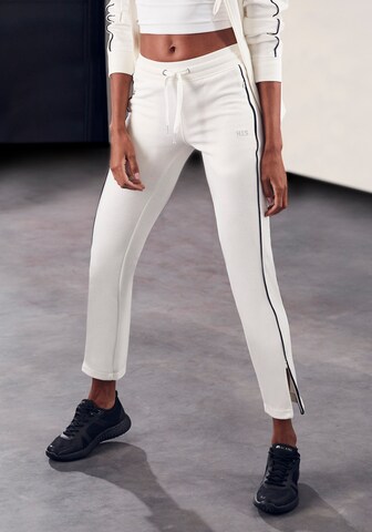 H.I.S Slim fit Pants in White: front