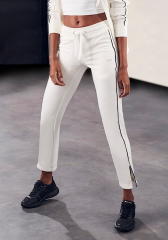 H.I.S Slim fit Pants in White: front