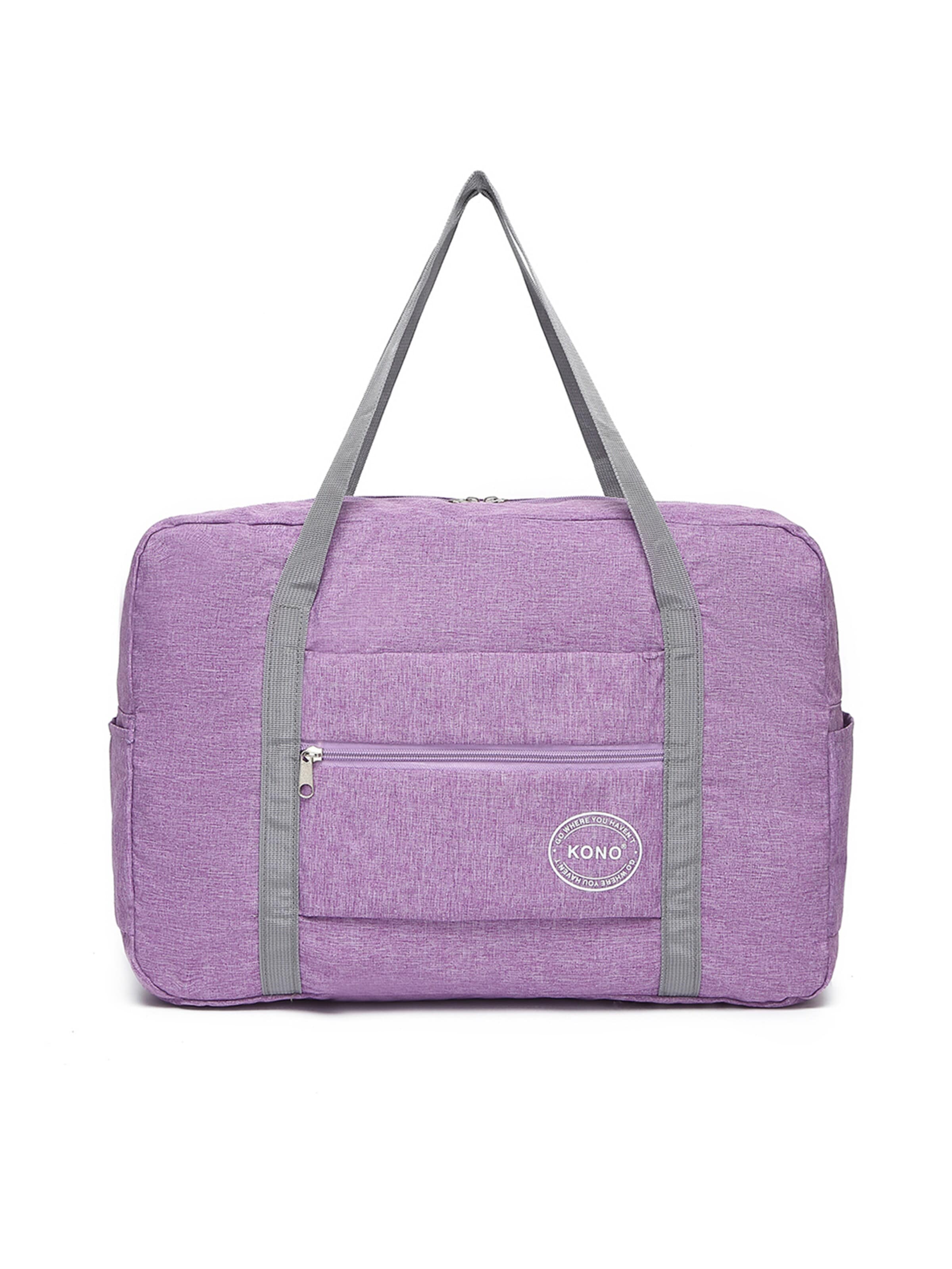 Kono Travel Bag in Purple: front