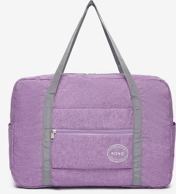 Kono Travel Bag in Purple: front