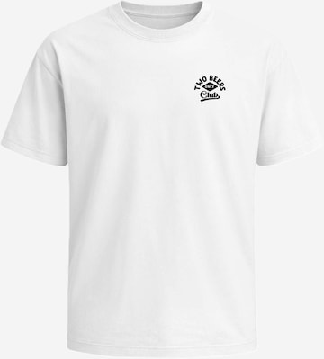 Neverless Shirt 'Two Beers only' in White: front
