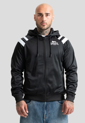 Lonsdale London Bluza rozpinana 'Golders' w kolorze czarny: przód