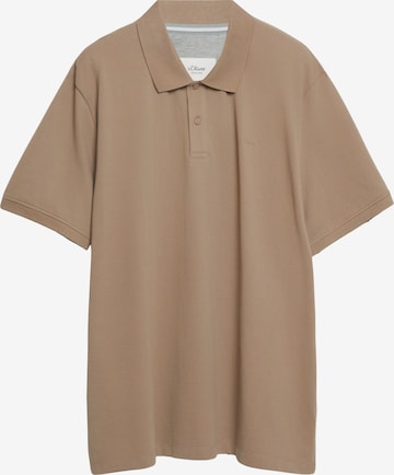 s.Oliver Red Label Big & Tall Shirt in Bruin: voorkant
