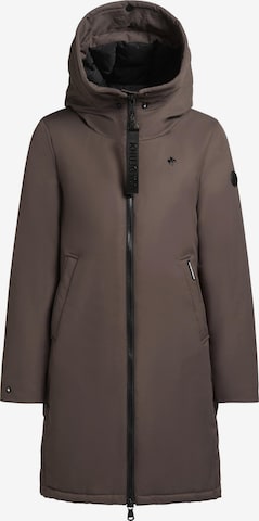 khujo Between-seasons coat 'Yaak3-YM' in Brown: front
