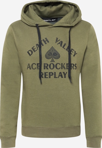 REPLAY Sweatshirt in Green: front