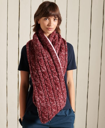 Superdry Tube Scarf in Red