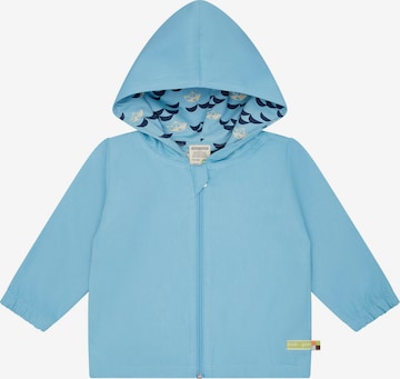 loud + proud Between-Season Jacket in Blue: front