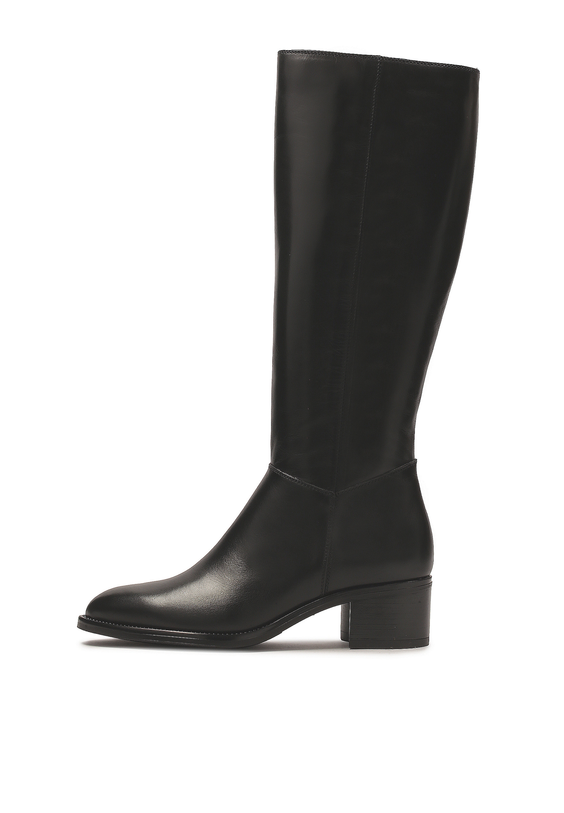 Kazar Stiefel in Schwarz: Vorderseite