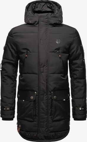 STONE HARBOUR Winter Parka 'Tahaa' in Black: front